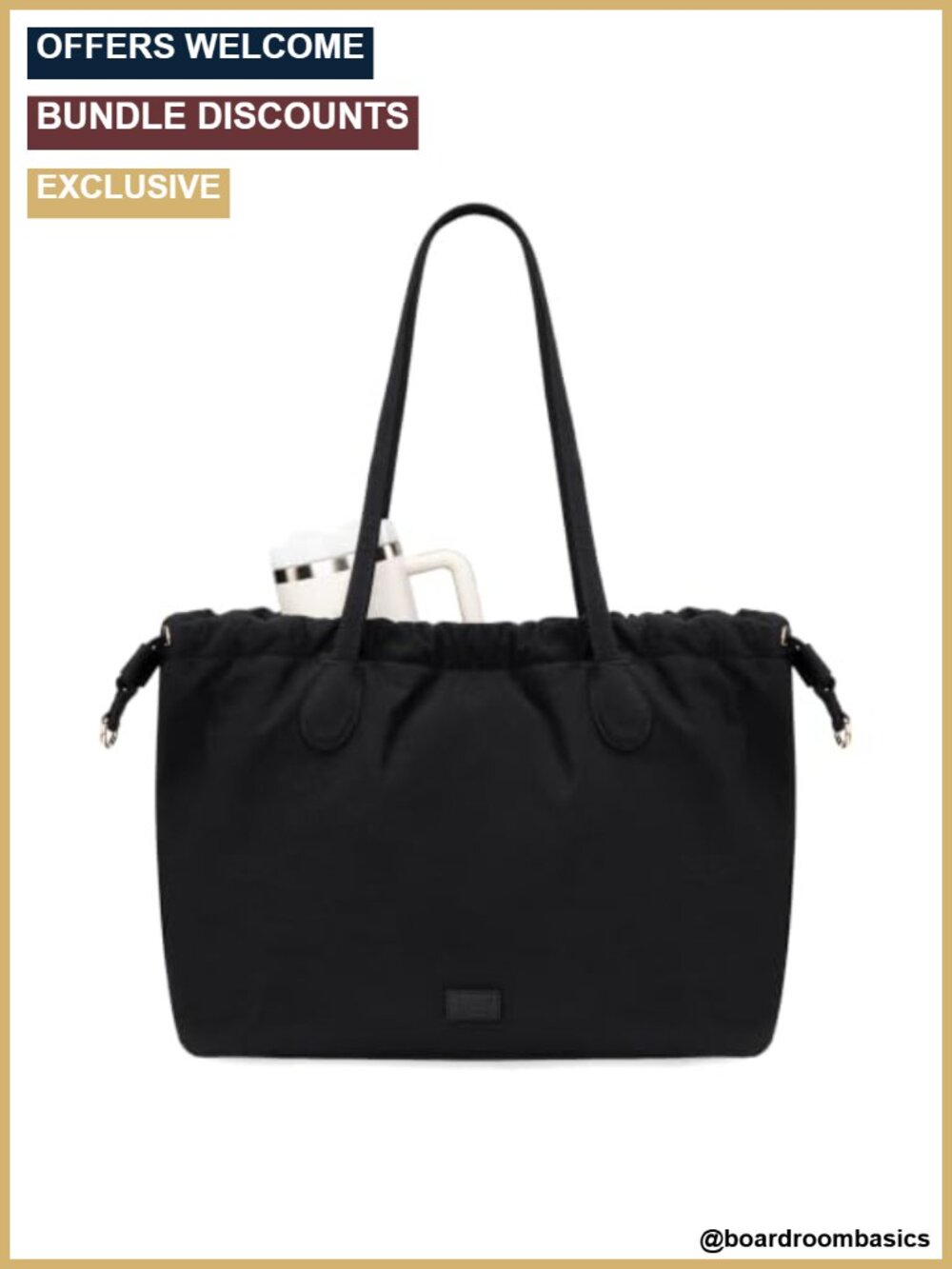 Waterproof Nylon Large Tote Bag Laptop Work Travel Shoulder Bag